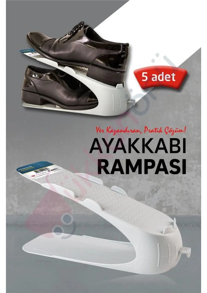 Beyaz Ayakkabı Rampası Ayakkabı Düzenleyici Organizer (1 Adet)