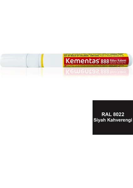 Tam Örtücü Rötuş Kalemleri Ral 8022 Siyah Kahverengi Tam Ört. Mob. Röt. Kal.