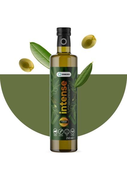 Intense +1500 Polifenol Zerdeçal ve Zeytinyaprağı Ekstraktı Içeren Zeytinyağı 250 ml