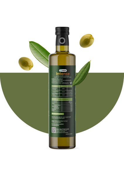 Intense +1500 Polifenol Zerdeçal ve Zeytinyaprağı Ekstraktı Içeren Zeytinyağı 250 ml