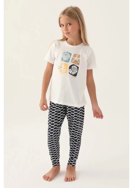 2871-2 Kız Çocuk Pijama Takımı