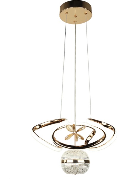 Dron 35.lik Ledli Avize Gold Kaplama