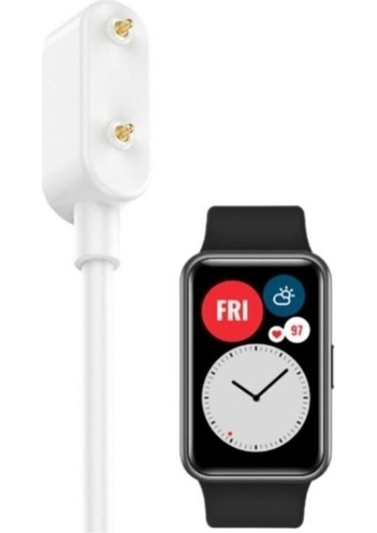 Samsung Galaxy Fit 3 (SM-R390) Uyumlu Yüksek Kalite Şarj Kablosu (Beyaz) fiyatları