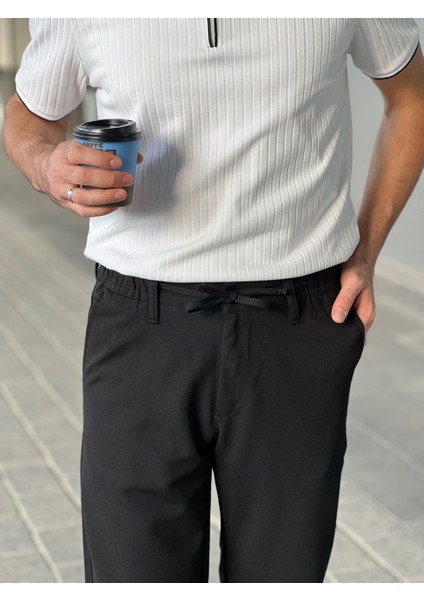 Regular Fit Beli Bağlamalı Erkek Ipli Kumaş Pantolon indirimleri