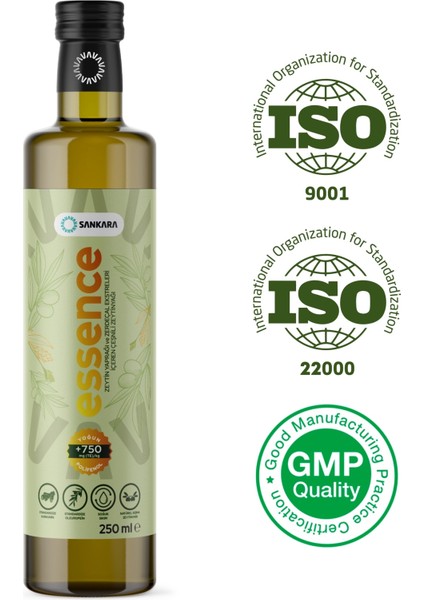 750+ Yüksek Polifenollü Essence Zeytinyağı 250 ml