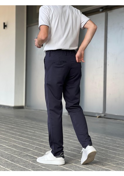 Regular Fit Beli Bağlamalı Erkek Ipli Kumaş Pantolon fırsatları