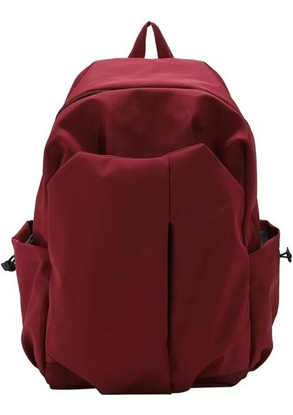 Gündelik Düz Renk Basit Çok Yönlü Sırt Çantası (Yurt Dışından)