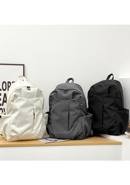 Gündelik Düz Renk Basit Çok Yönlü Sırt Çantası (Yurt Dışından) fırsatları