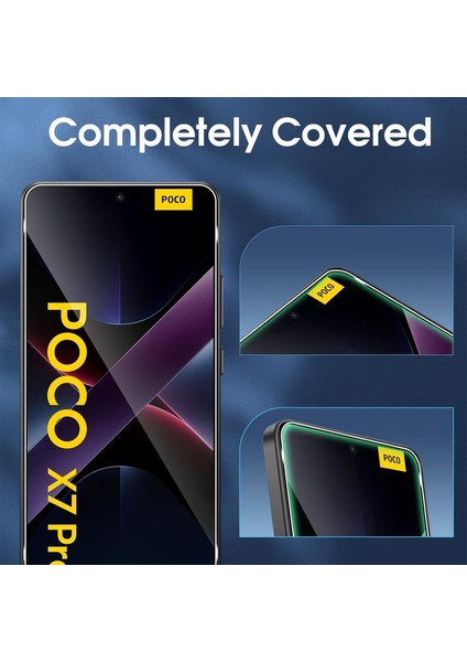 Xiaomi Poco X7 Pro Uyumlu Ekran Koruyucu 9h Temperli Cam Şeffaf Passifik Ekran Koruma Camı