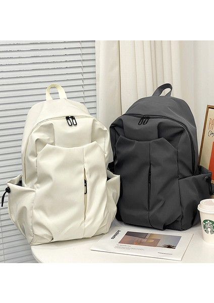 Gündelik Düz Renk Basit Çok Yönlü Sırt Çantası (Yurt Dışından) modelleri