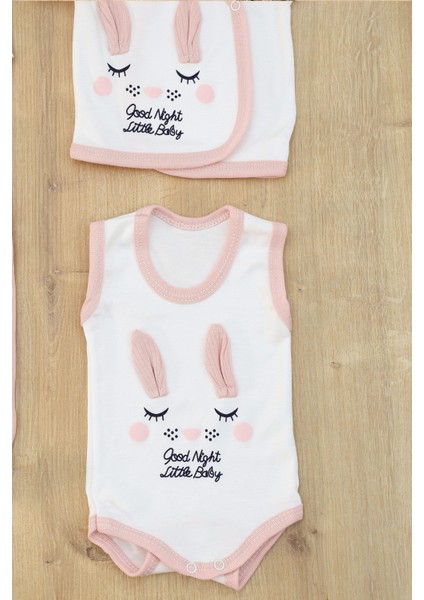 Kız Bebebek Sevimli Tavşan Yenidoğan Pembe 10 Lu Lüks Hastane Çıkışı Zıbın Seti STL6921 indirimleri