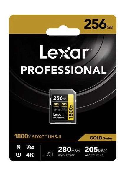 256GB Professional 1800X Uhs-Iı V60 Sdxc Hafıza Kartı fiyatları