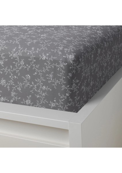 Kopparranka Koyu Gri 180X200X26 cm Lastikli Çarşaf (Tek Parça)