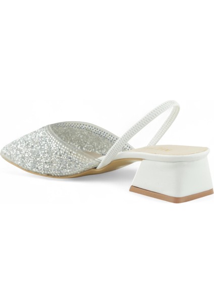 Kadın Alçak Topuk Ful Taşlı Abiye Ayakkabı modelleri