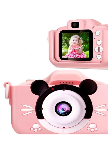 Mıckey Çocuk Kamerası Çift Kamera 2,0" Ekran