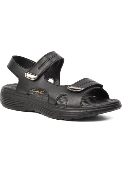 Ayakmod Siyah Kadın Sandalet