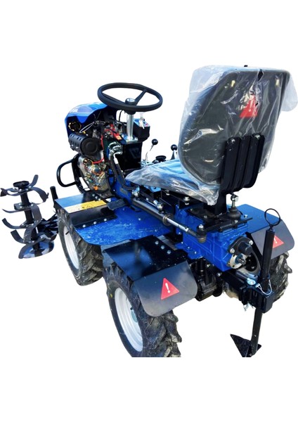 4x4 Dizel Marşlı Mini Traktör Çapa Makinası 22 Hp
