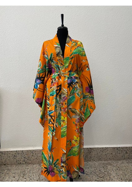 Turuncu Desenli Kimono fiyatları