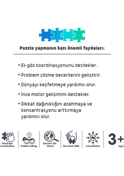 50 Parça Çocuk Puzzle - Uzay Macerası (Space Adventure)