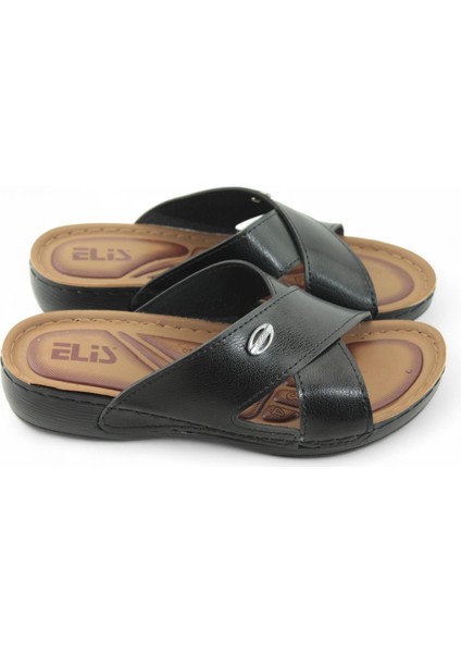 Kadın Kalın Çapraz Bant Metal Arma Detaylı Terlik fiyatları