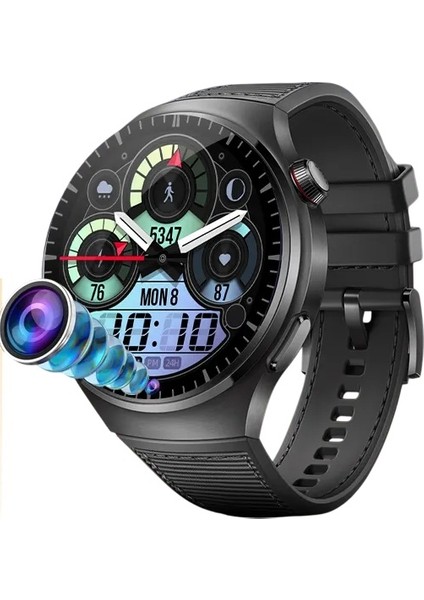 Watch 9 Akıllı Yuvarlak Saat 4g, App Kontrolü, 5g, Gps,bluetooth, Nfc Gizli Kamera Btk Kayıtlı