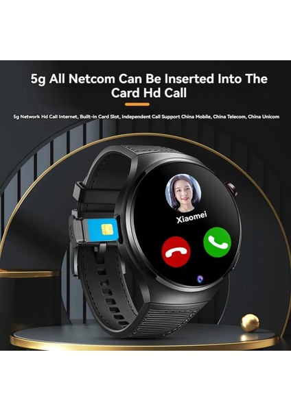 Watch 9 Akıllı Yuvarlak Saat 4g, App Kontrolü, 5g, Gps,bluetooth, Nfc Gizli Kamera Btk Kayıtlı