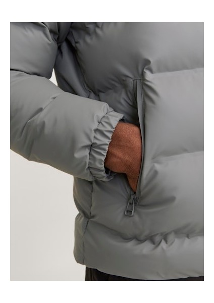 Jack Jones Erkek Gri Puffer Mont 12239020G