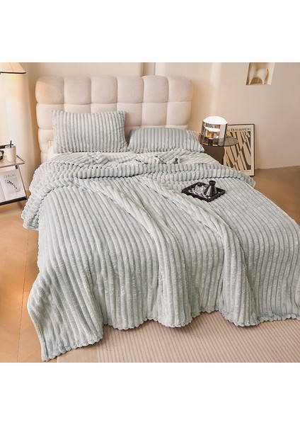 Tavşan Battaniye Yumuşak Rahat Kadife Battaniye 180*200CM Açık Gri (Yurt Dışından) modelleri