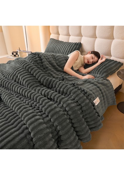 Tavşan Battaniye Yumuşak Rahat Kadife Battaniye 120*200CM Füme (Yurt Dışından) modelleri