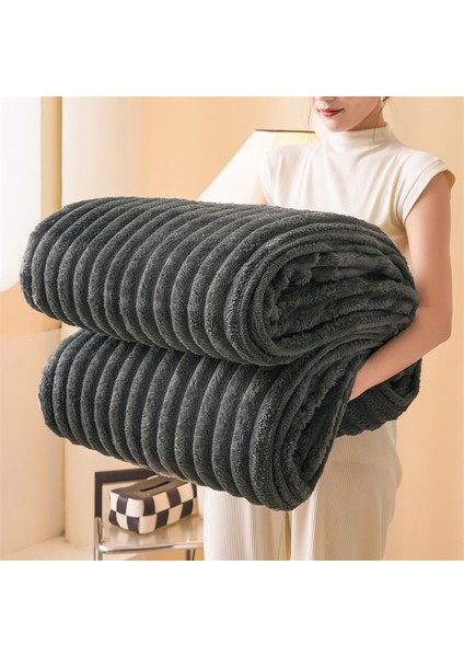 Tavşan Battaniye Yumuşak Rahat Kadife Battaniye 150*200CM Füme (Yurt Dışından) fiyatları
