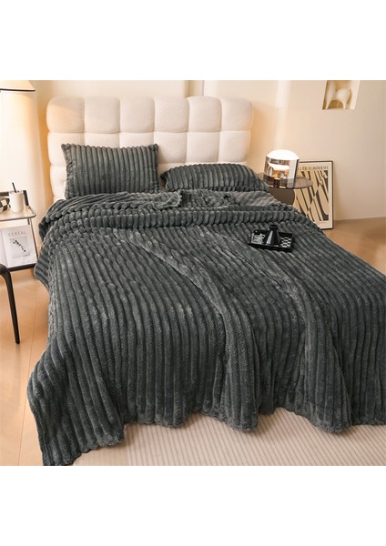 Tavşan Battaniye Yumuşak Rahat Kadife Battaniye 150*200CM Füme (Yurt Dışından) fırsatları