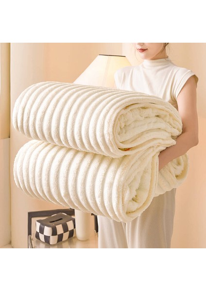 Tavşan Battaniye Yumuşak Rahat Kadife Battaniye 150*200CM Bej (Yurt Dışından) fiyatları