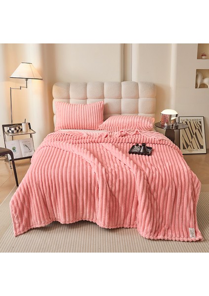 Tavşan Battaniye Yumuşak Rahat Kadife Battaniye 200*230CM Pembe (Yurt Dışından) fırsatları