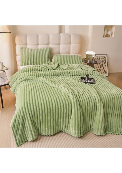 Tavşan Battaniye Yumuşak Rahat Kadife Battaniye 150*200CM Açık Yeşil (Yurt Dışından) modelleri