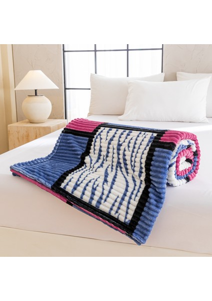 1 Parça Baskılı Ekose Battaniye Çok Amaçlı Battaniye 200*230CM Parlak Kırmızı (Yurt Dışından) indirimleri