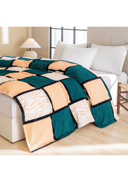 1 Parça Baskılı Ekose Battaniye Çok Amaçlı Battaniye 70*100CM Koyu Yeşil (Yurt Dışından) indirimleri