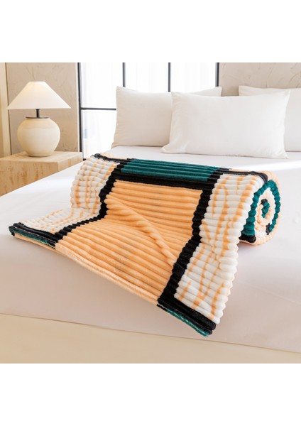 1 Parça Baskılı Ekose Battaniye Çok Amaçlı Battaniye 120*200CM Koyu Yeşil (Yurt Dışından) modelleri