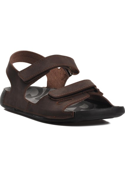Ayakmod Kahve Erkek Sandalet
