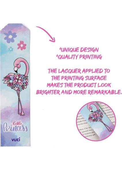 Flamingo Desenli Kağıt Kitap Ayracı fiyatları