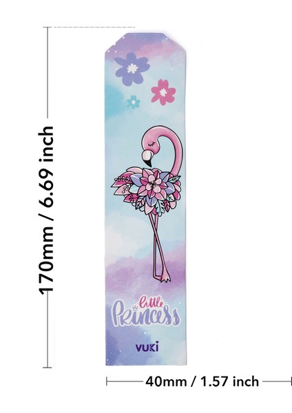 Flamingo Desenli Kağıt Kitap Ayracı fırsatları