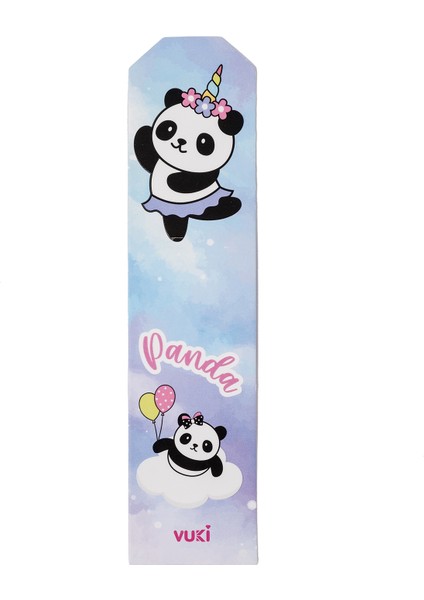 Panda Desenli Kağıt Kitap Ayracı