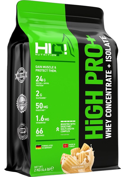 High Pro+ 2 kg Biscuit Flavored