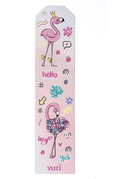 Flamingo Desenli Kağıt Kitap Ayracı