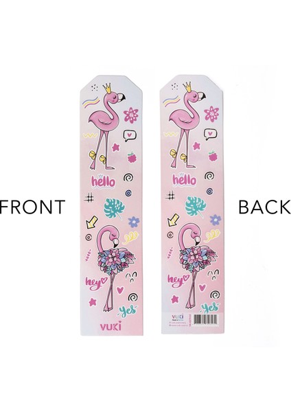 Flamingo Desenli Kağıt Kitap Ayracı