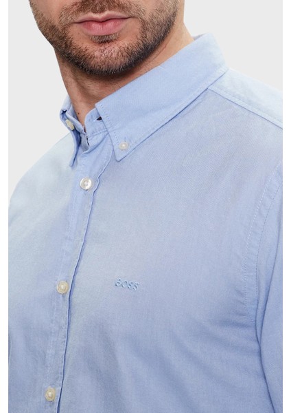 % 100 Pamuk Regular Fit Düğmeli Yaka Gömlek Erkek Gömlek 50489341 460 fırsatları