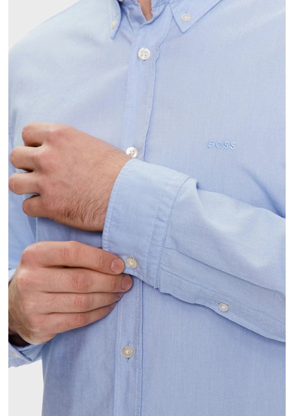 % 100 Pamuk Regular Fit Düğmeli Yaka Gömlek Erkek Gömlek 50489341 460 indirimleri