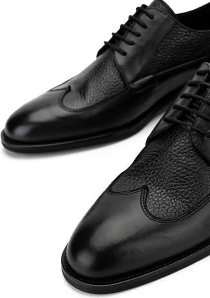 Erkek Deri Siyah Klasik Ayakkabı 1097 514-1 Erk Ayk SK24-25 Sıyah fırsatları