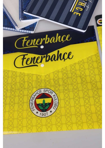 Lisanslı Fenerbahçe A4 2 Adet Kareli,2 Adet Çizgili Defter,2 Adet Çıtçıt Dosya,2 Adet Silgi,bloknot,uçlu Kalem ve Uç Seti