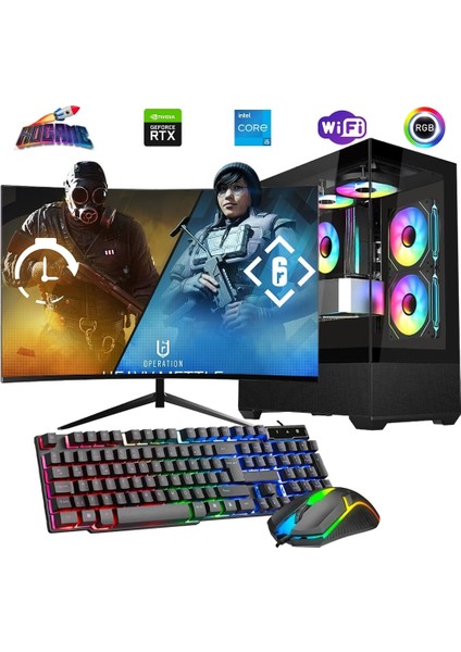 I5 14400F 32GB Ddr4 1tb M2 8gb RTX4060 24" 100Hz Mon. Oyun Bilgisayarı