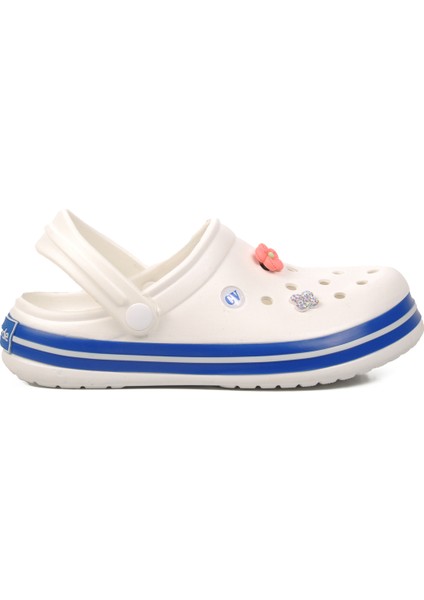 Ayakmod Ekru-Mavi-Beyaz Kadın Terlik modelleri